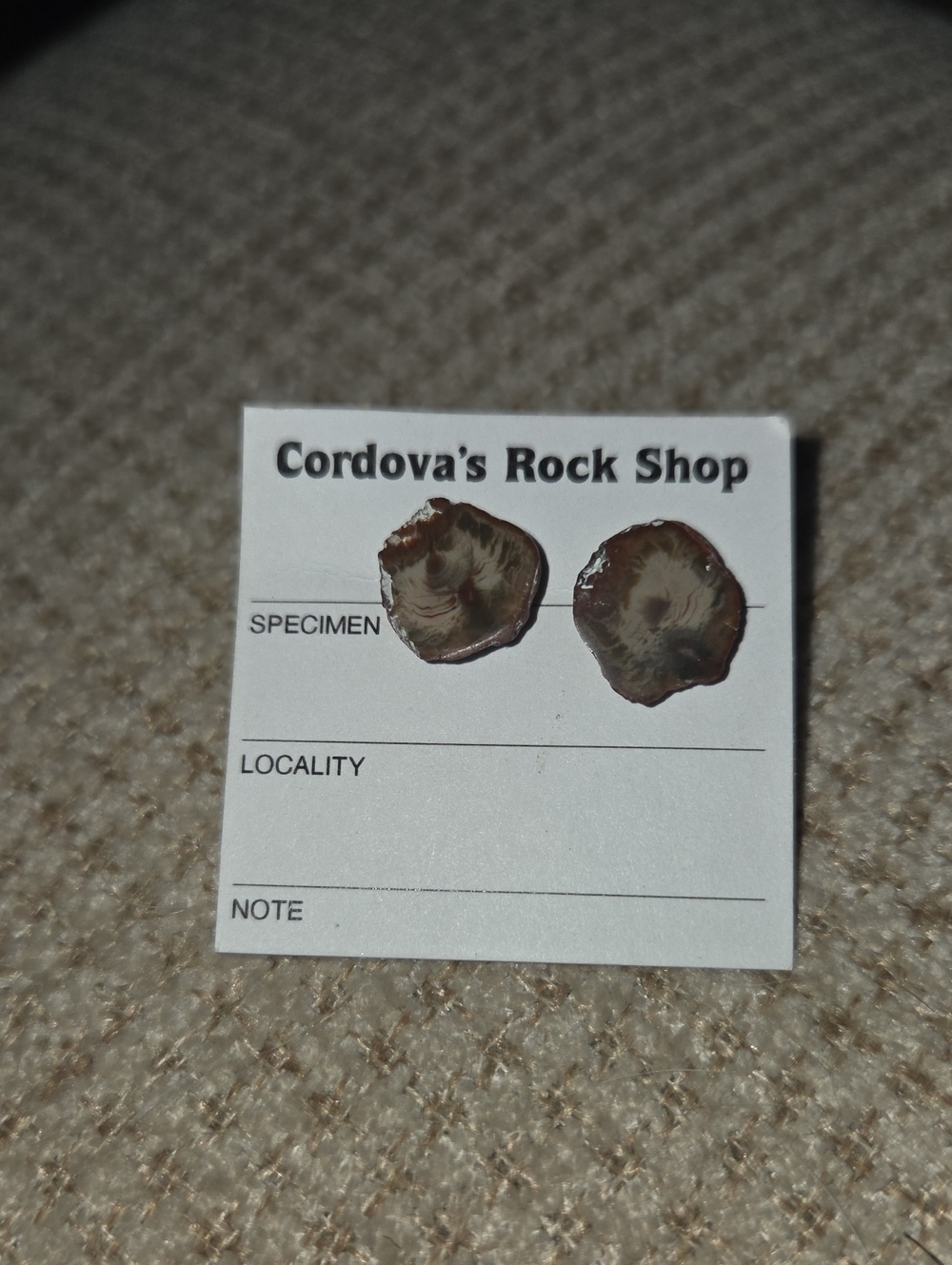 Agate Slice Stud Earrings